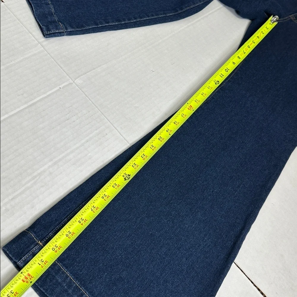 Sam Edelman Bay Flare Trouser Jeans Women’s 27 High Rise Wide‎ Leg NWT Dark Wash